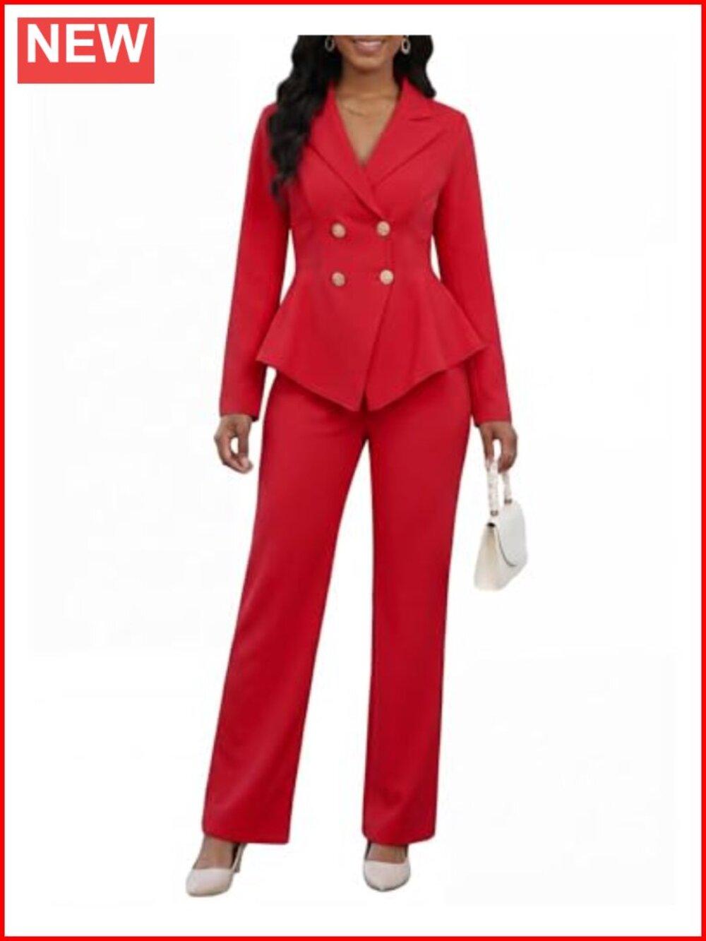 Women's 2 Piece Pant Suit Set Business Casual Blazer Pants